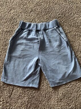 Soft Blue Pull-On Kids Shorts with Elastic Waist